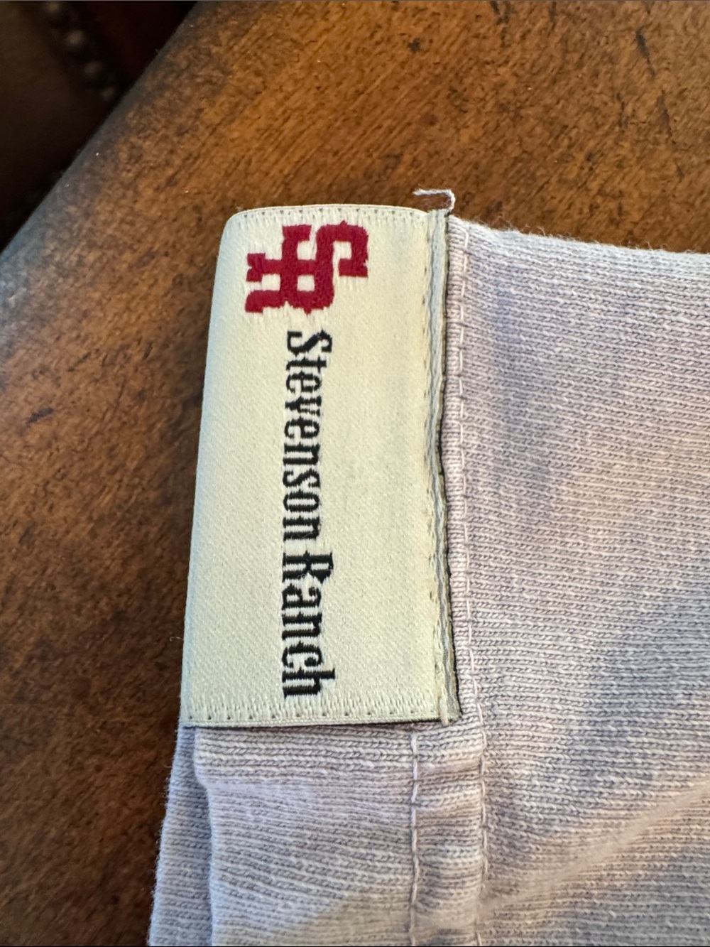 Stevenson RanchLight Gray ‘Not My First Rodeo' Chest Script Short Sleeve Tee - Picture 3 of 6